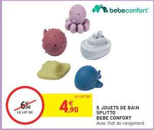 5 Jouets de Bain Splito Bebe Confort