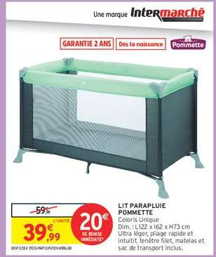 Lit Parapluie Pommette