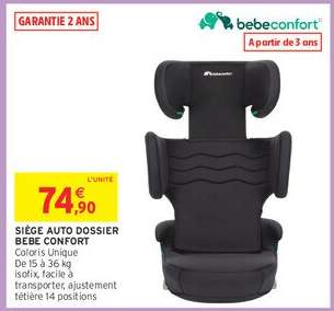 Siège Auto Dossier Bébé Confort