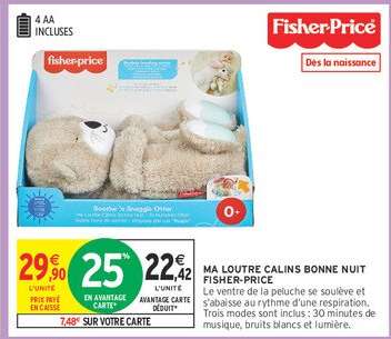 MA LOUTRE CALINS BONNE NUIT FISHER-PRICE