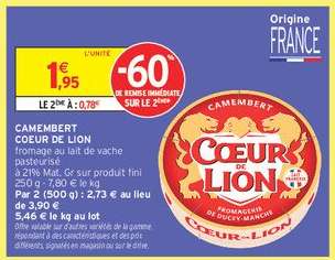 Camembert Coeur De Lion