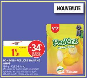 Bonbons Peelerz Banane Amos