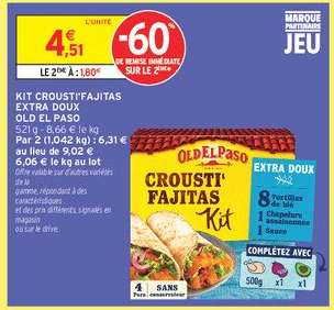 Kit Crousti/Fajitas Extra Doux Old El Paso