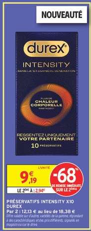 PRÉSERVATIFS INTENSITY X10 DUREX