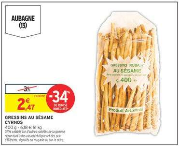 GRESSINS AU SÉSAME CYRNOS