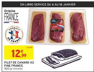 FILET DE CANARD X3 "FINE FRANCE"