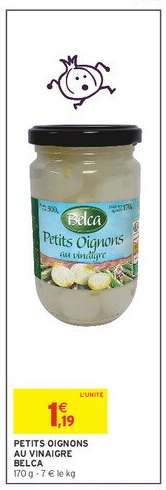 PETITS OIGNONS AU VINAIGRE BELCA