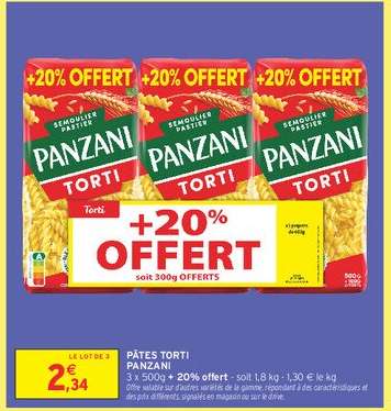 Pâtes Torti Panzani