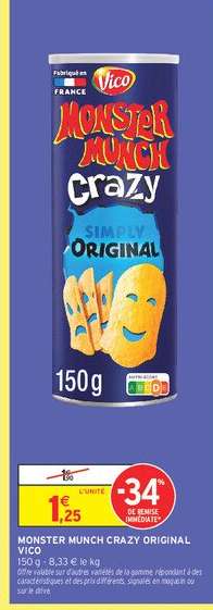 Monster Munch Crazy Original