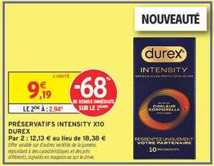 PRÉSERVATIFS INTENSITY X10 DUREX