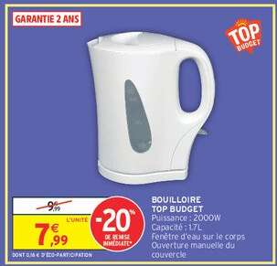 Bouilloire Top Budget