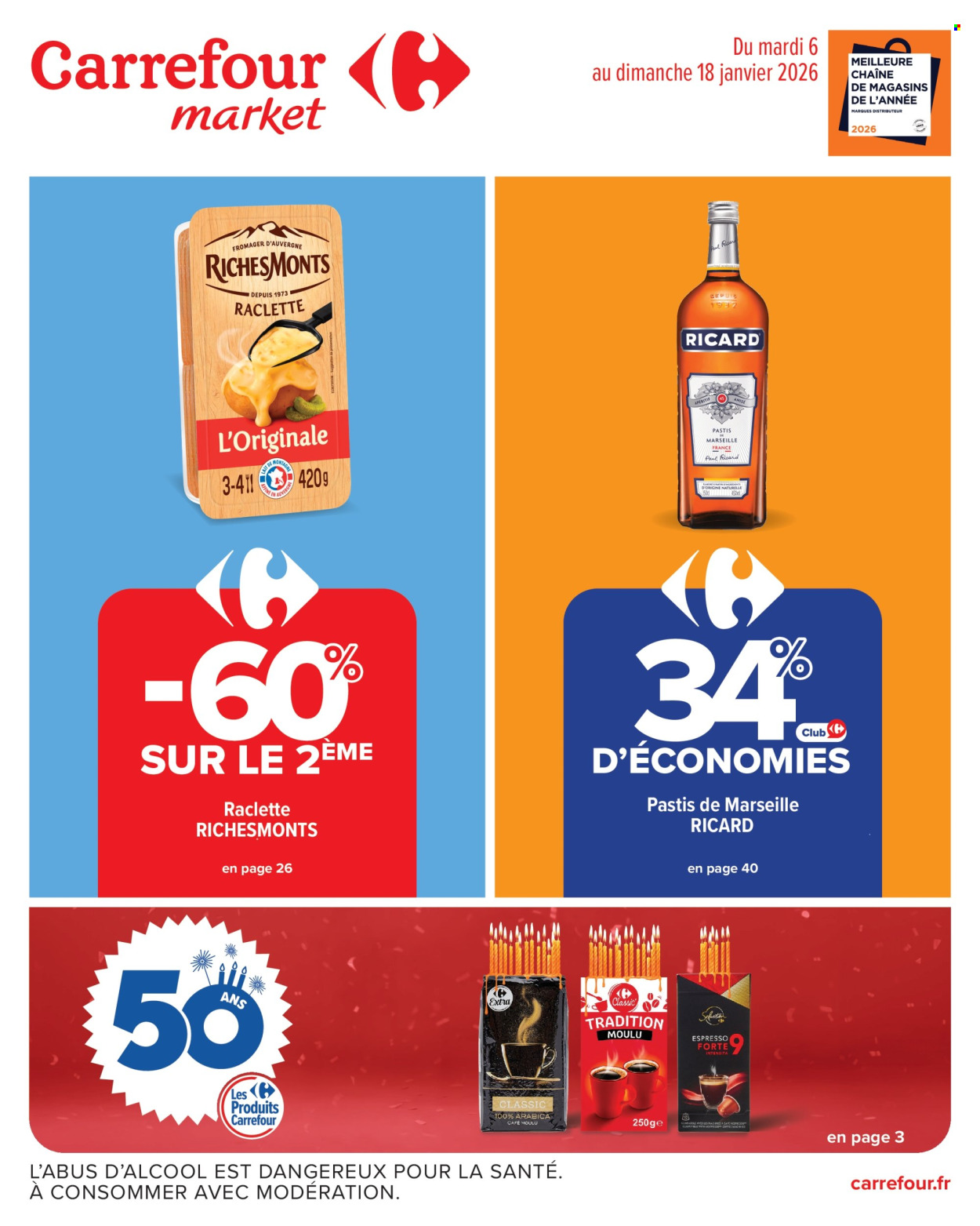 Catalogue Carrefour Market - 06/01/2026 - 18/01/2026. Page 1