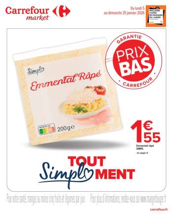 Catalogue Carrefour Market - 05/01/2026 - 25/01/2026.