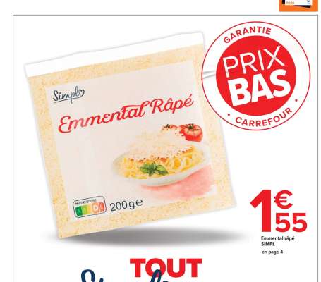 Emmental râpé SIMPL