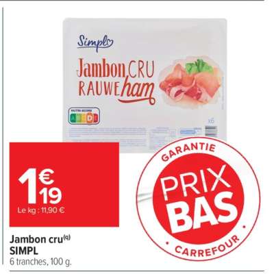 Jambon cru