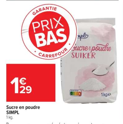 Sucre en poudre SIMPL