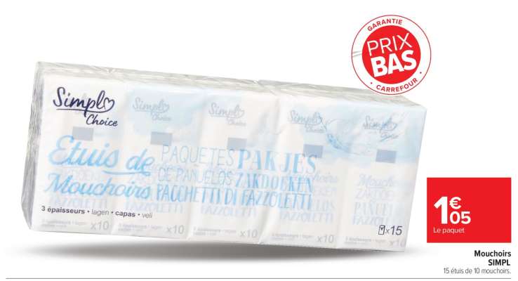 Mouchoirs SIMPL