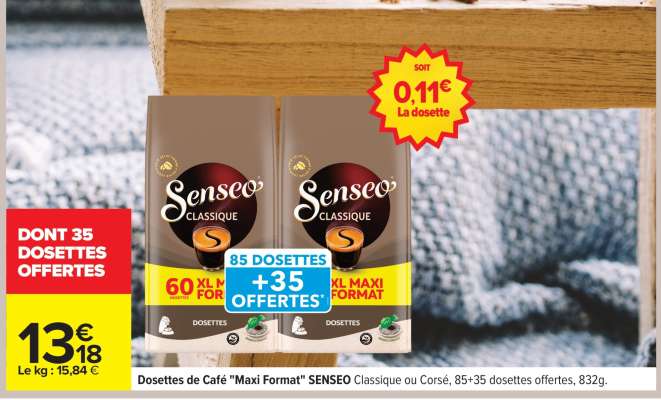 Dosettes de café «Maxi Format» SENSEO