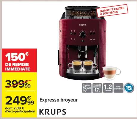 Expresso broyeur KRUPS