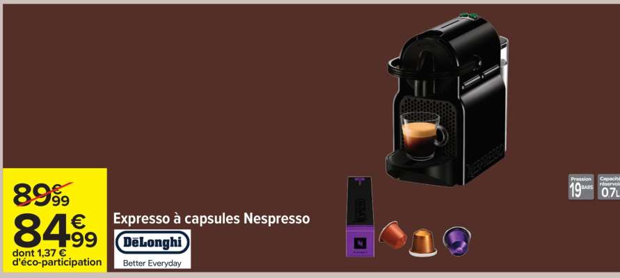 Expresso à capsules Nespresso