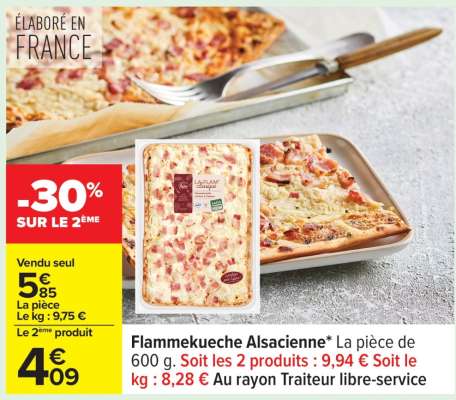 Flammekueche Alsacienne