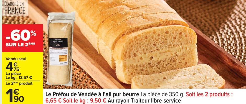 Le Préfou de Vendée à l'ail pur beurre