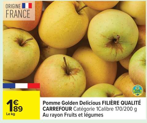 Pomme Golden Delicious