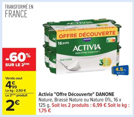 Activia "Offre Découverte" DANONE