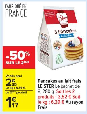Pancakes Au Lait Frais Le Ster