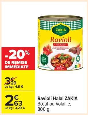 RAVIOLI HALAL 'ZAKIA'