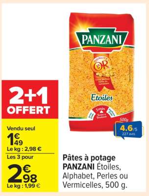 Pâtes à potage PANZANI