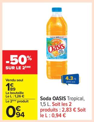 Soda OASIS Tropical