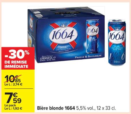 Bière Blonde 1664