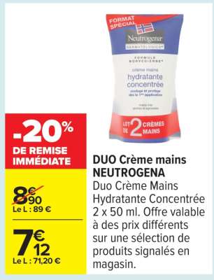DUO Crème mains NEUTROGENA
