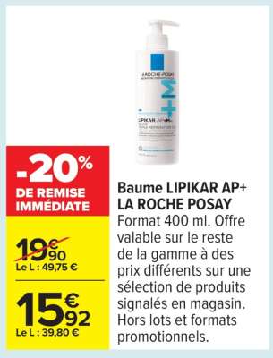 Baume LIPIKAR AP+ LA ROCHE POSAY