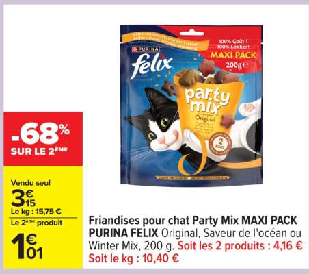 Friandises pour chat Party Mix MAXI PACK PURINA FELIX
