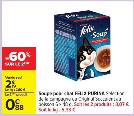 Soupe pour chat FELIX PURINA