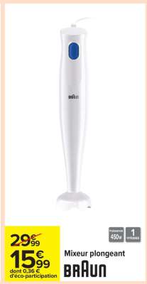 MIXEUR PLONGEANT "BRAUN"