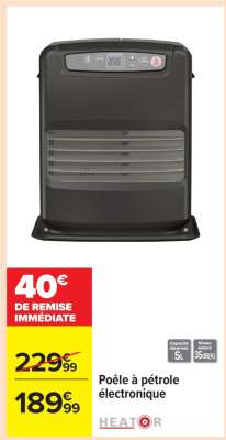 Poêle à pétrole électronique