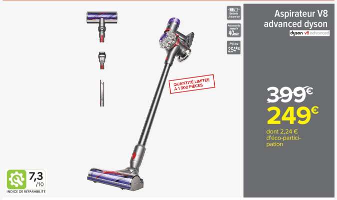 Aspirateur V8 advanced dyson