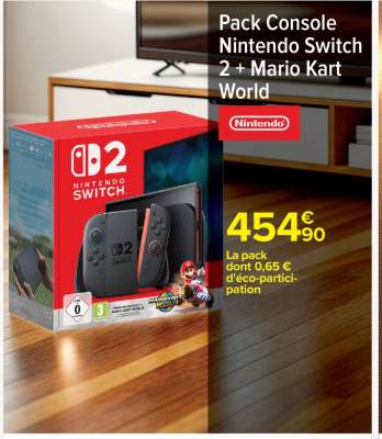 Pack Console Nintendo Switch 2 + Mario Kart World