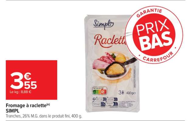 Fromage à raclette SIMPL