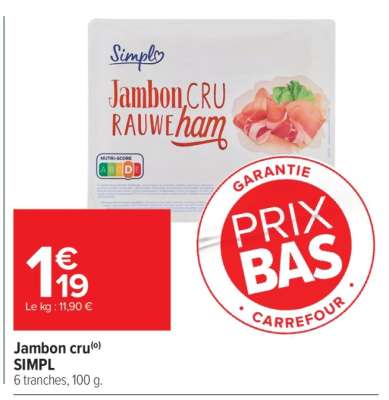 Jambon cru SIMPL