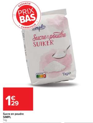 Sucre en poudre SIMPL