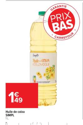 Huile de colza SIMPL