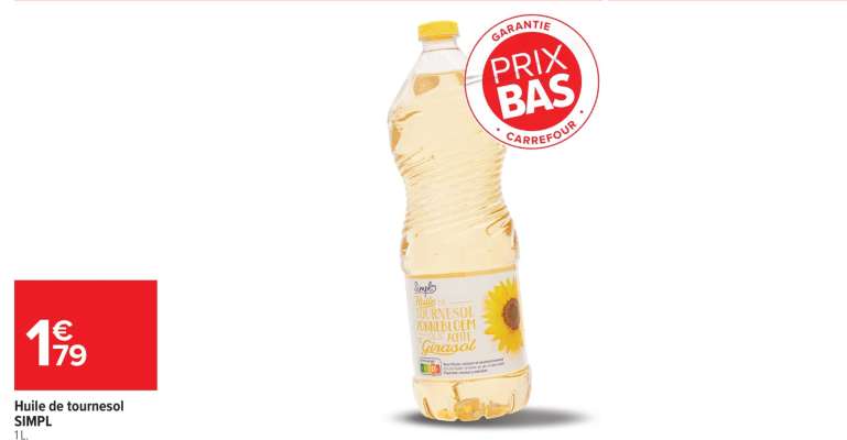 Huile de tournesol SIMPL
