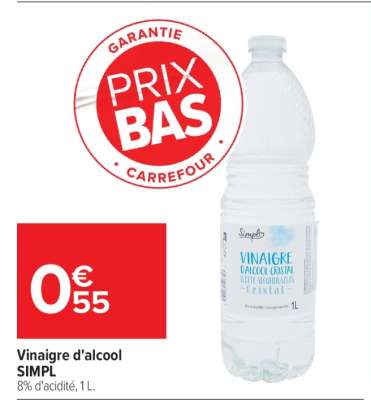 Vinaigre d’alcool SIMPL