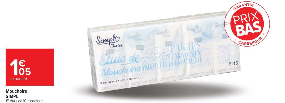 Mouchoirs SIMPL