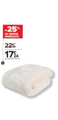 Le plaid 130 x 170 cm