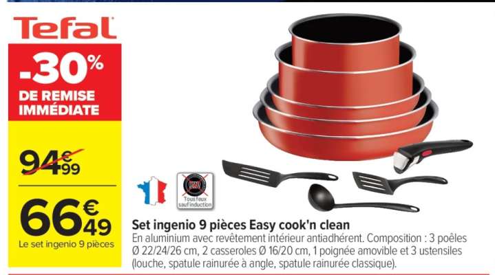 Set ingenio 9 pièces Easy cook'n clean